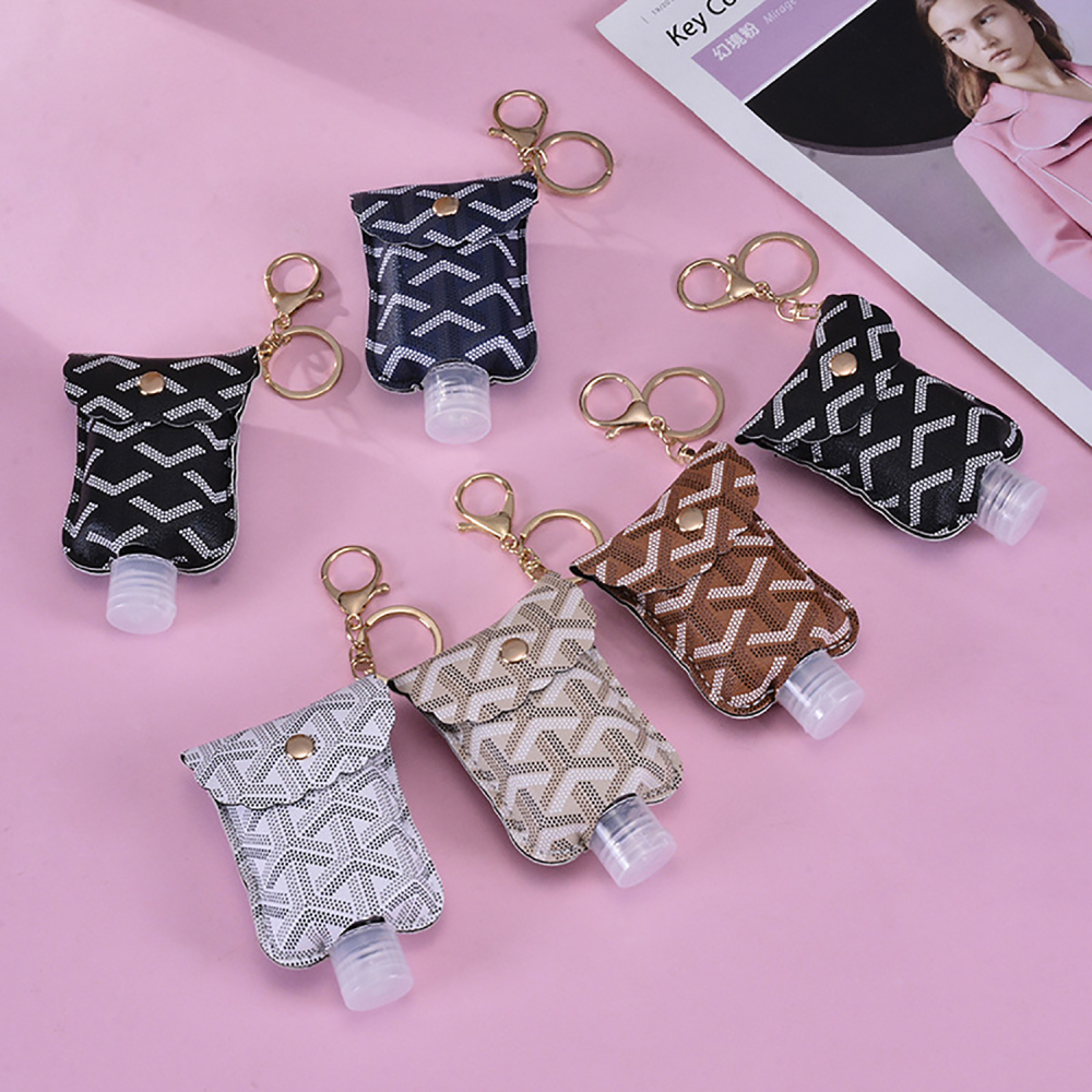 Holder Key Chain Portable 30ML hand sanitizer bottle Key Chain Perfume Disinfectant Holder Key Chain Pendant