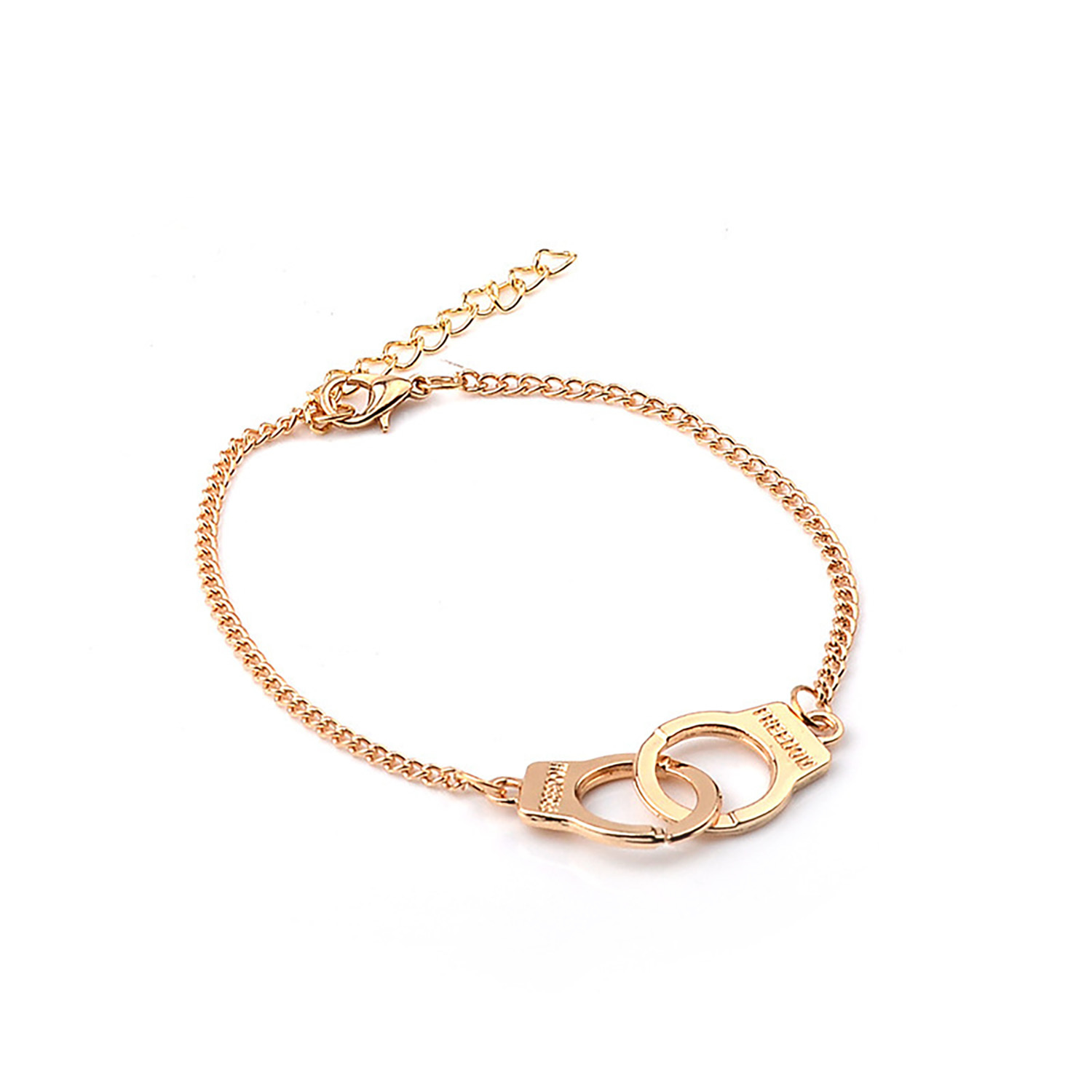 Fashion Jewelry Handcuff Chain Bracelet Crime Partner Best Friend Bracelet