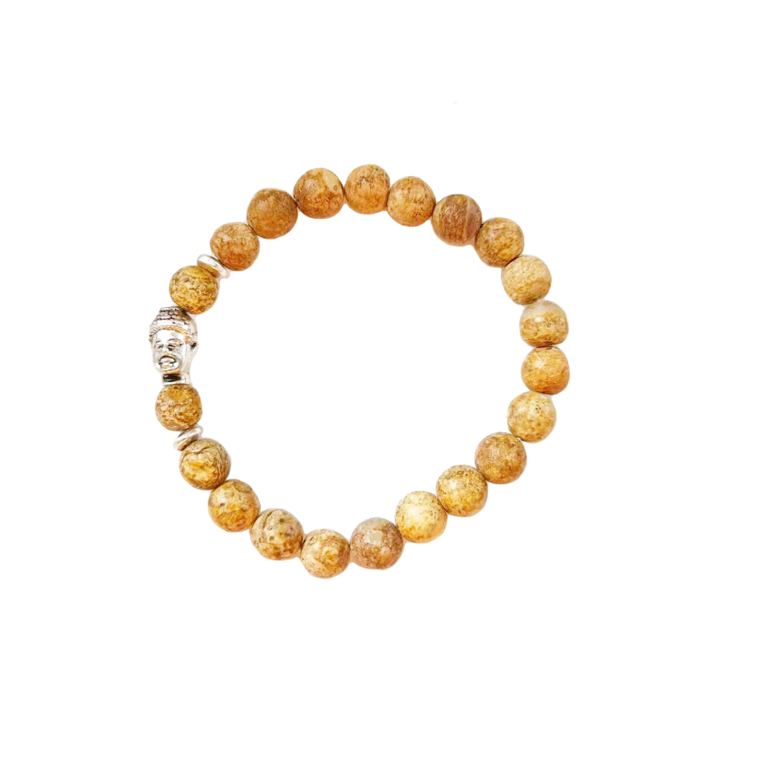 Fashion personality man natural stone agate bracelet Buddha head bracelet