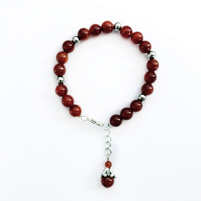 Natural Gem 8MM Bracelet Adjustable Natural Stone Handmade Jewelry