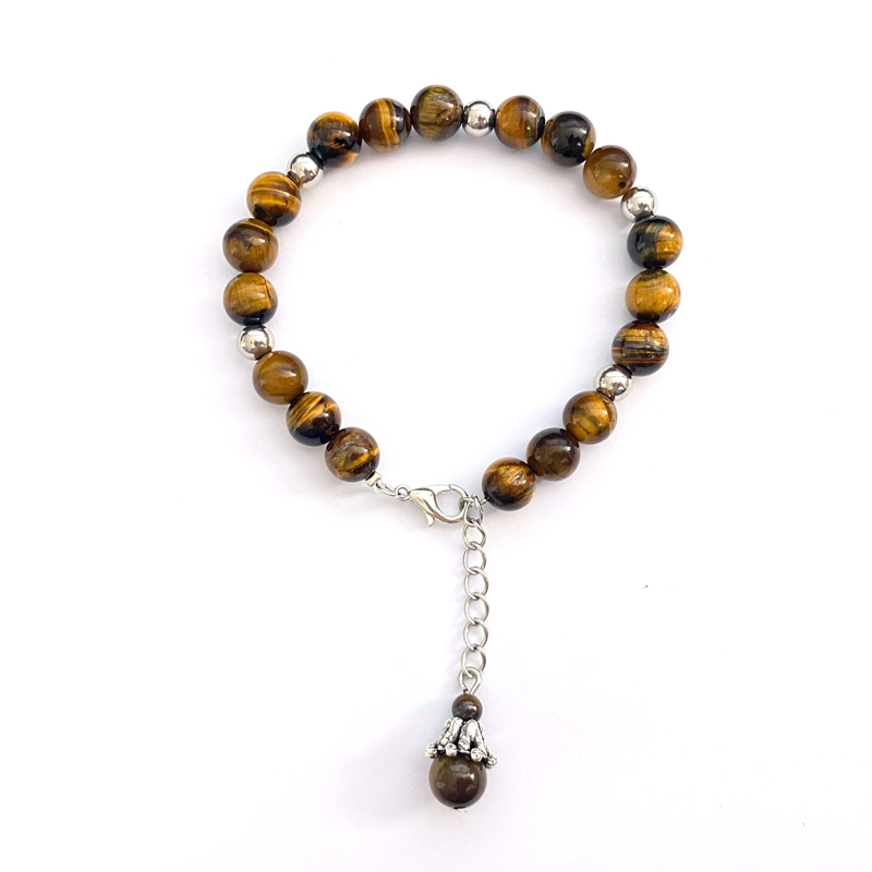 Natural Gem 8MM Bracelet Adjustable Natural Stone Handmade Jewelry