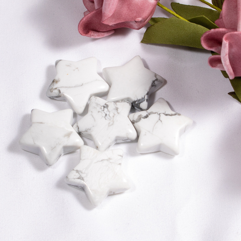 Five-pointed star hand pendant jewelry pendant, semi-precious stone star ornaments