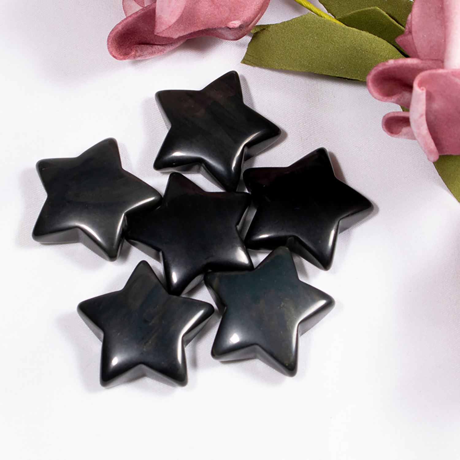 Five-pointed star hand pendant jewelry pendant, semi-precious stone star ornaments