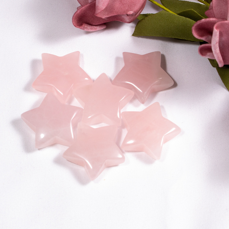 Five-pointed star hand pendant jewelry pendant, semi-precious stone star ornaments