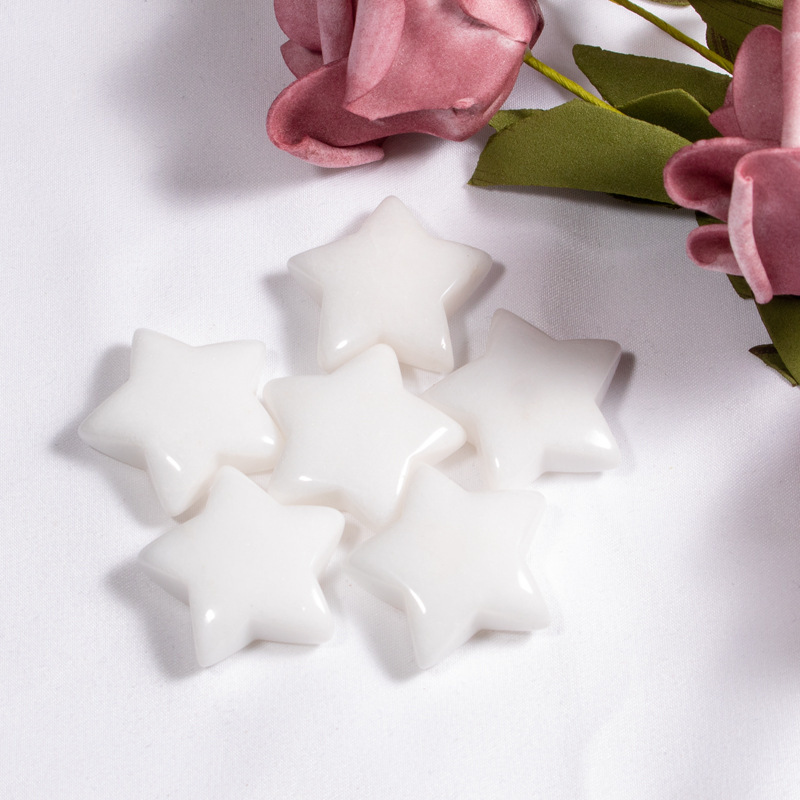 Five-pointed star hand pendant jewelry pendant, semi-precious stone star ornaments