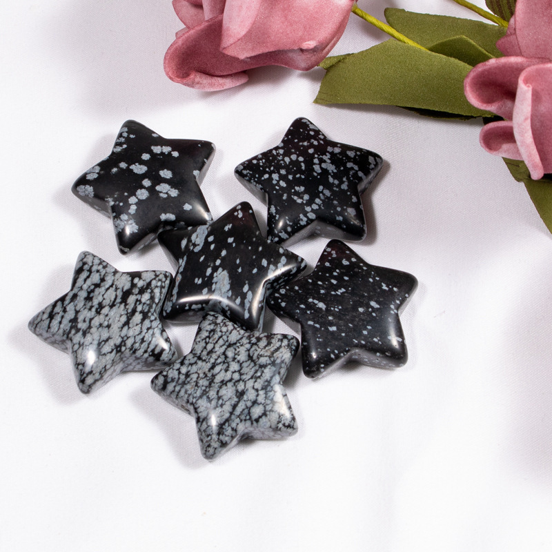 Five-pointed star hand pendant jewelry pendant, semi-precious stone star ornaments