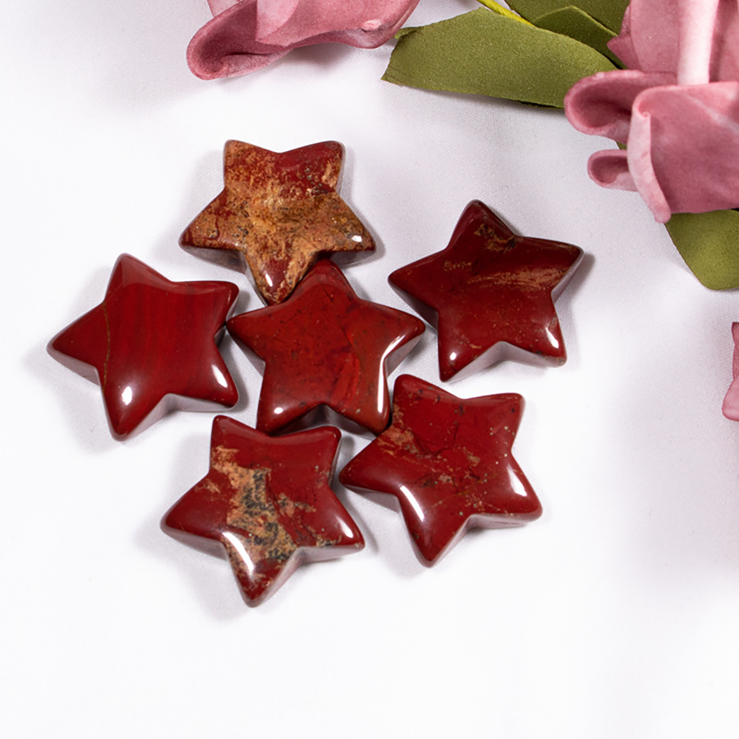 Five-pointed star hand pendant jewelry pendant, semi-precious stone star ornaments