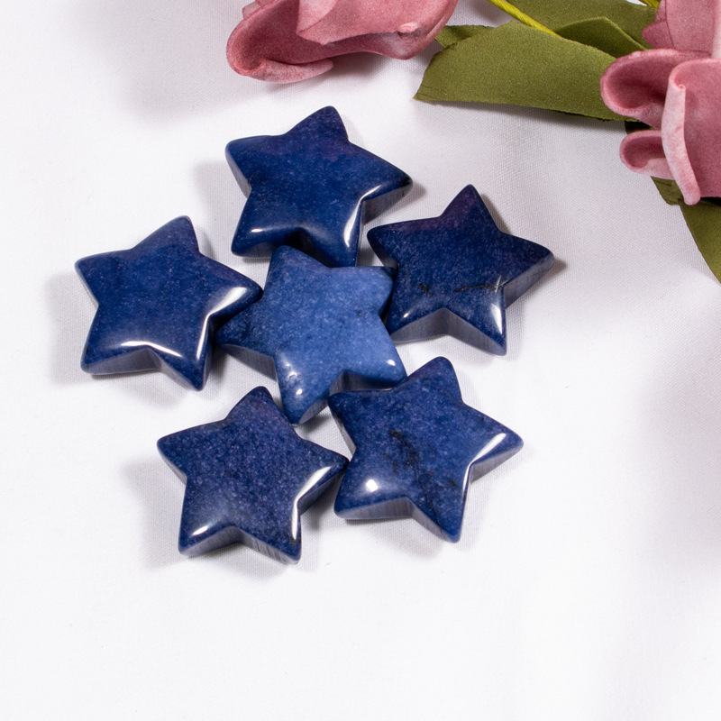 Five-pointed star hand pendant jewelry pendant, semi-precious stone star ornaments