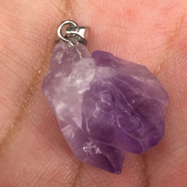 Natural amethyst, natural meteor stone pendant necklace, suitable for any occasion