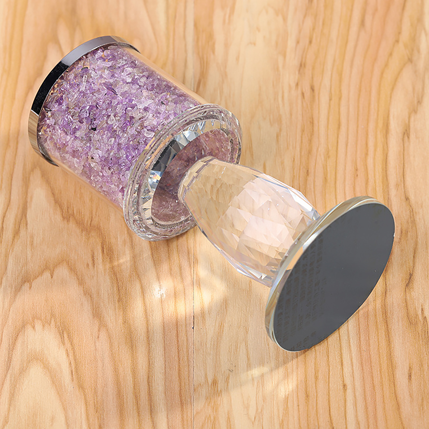 Amethyst candlestick treatment gem candlestick, candlelight dinner props to place articles home decoration