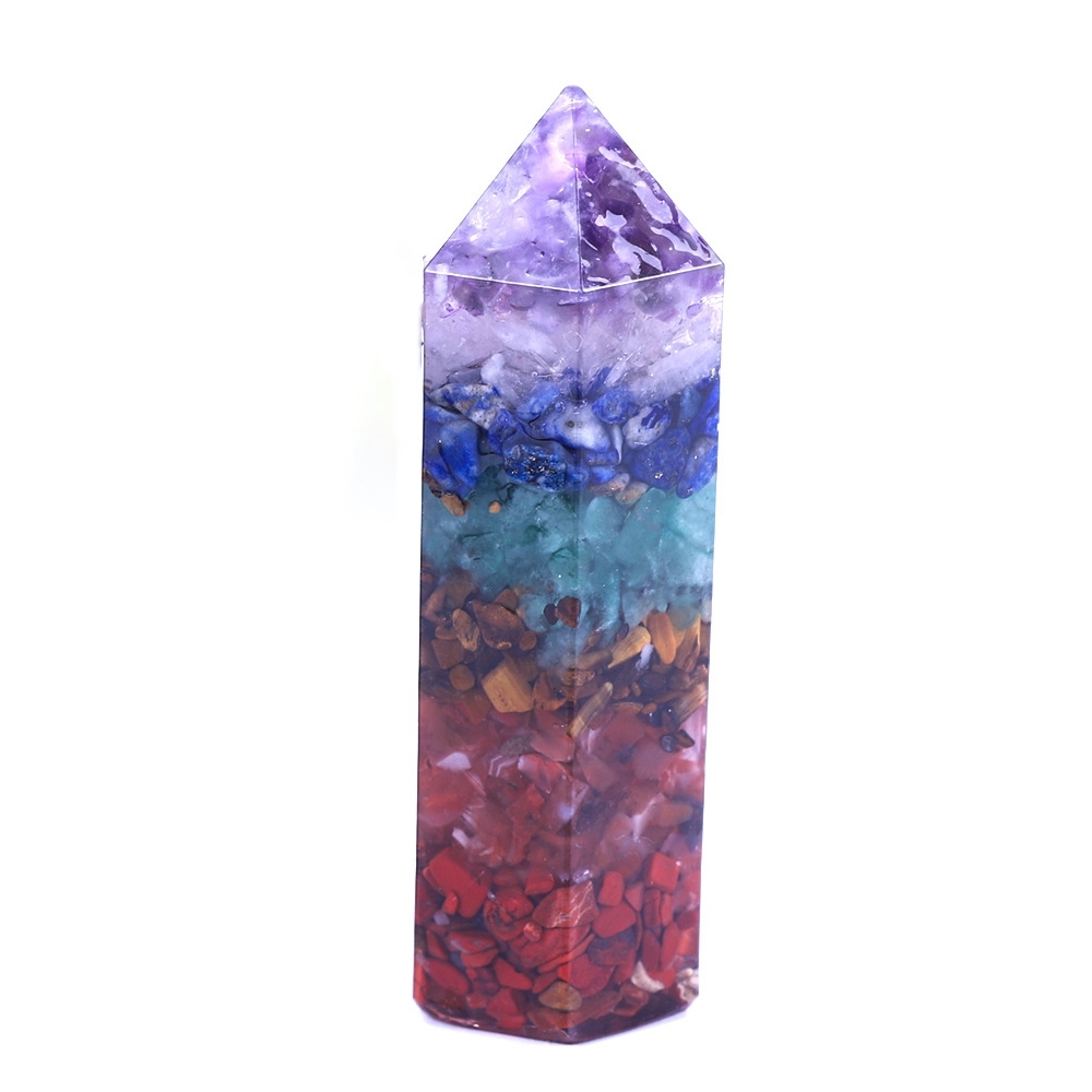 Hexagonal Crystal Wands Healing Chakra Single-Pointed Column Polished Reiki Quartz Meditation Home Decor