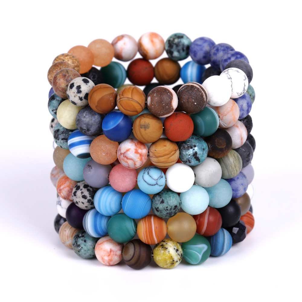 Solar System Eight Stone Planet Bracelet Universe Milky Way Galaxy Exploration Star Bracelet.
