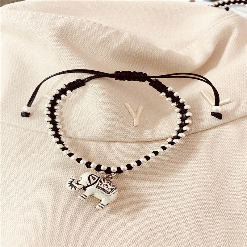Elephant Anklet Fashion Hand Foot Dual Purpose Daisy Pendant Bracelet