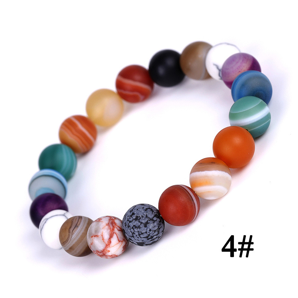 Solar System Eight Stone Planet Bracelet Universe Milky Way Galaxy Exploration Star Bracelet.