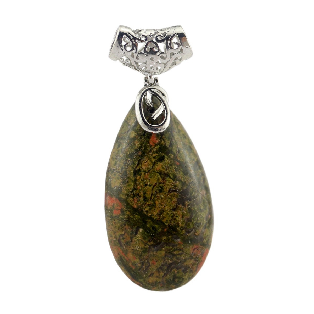 Natural Healing Crystal Waterdrop Pendant Necklace for Women 18" Black Leather Cord  Teardrop Gemstone Jewelry