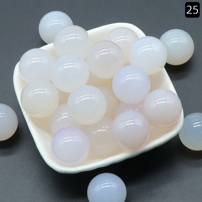 18MM Chakra Healing Gemstone Crystal Ball Set Natural Quartz Gemstones Sphere for Healing Meditation Feng Shui Home Decoration