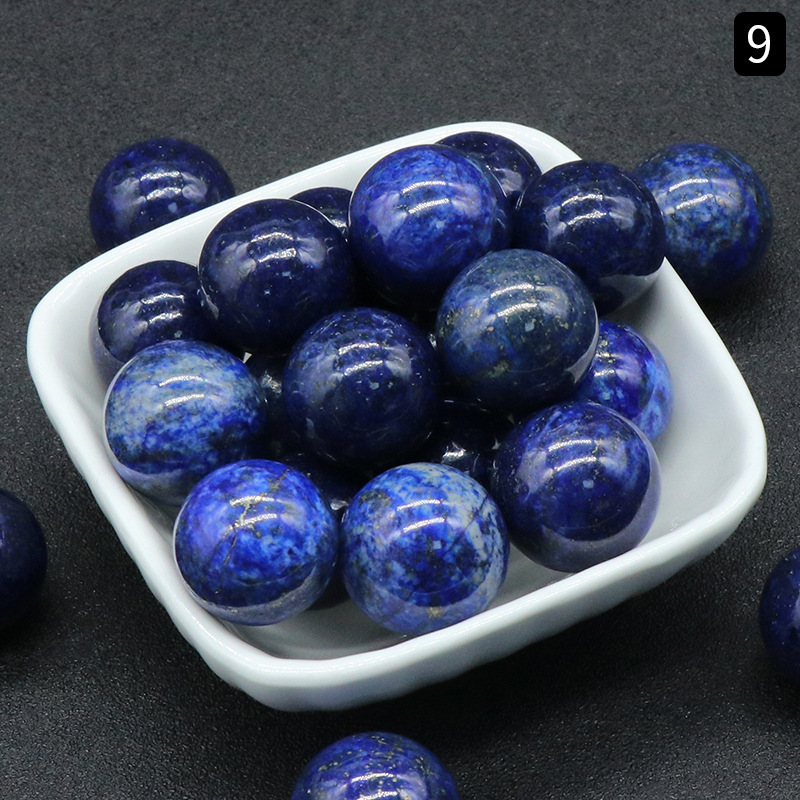 18MM Chakra Healing Gemstone Crystal Ball Set Natural Quartz Gemstones Sphere for Healing Meditation Feng Shui Home Decoration