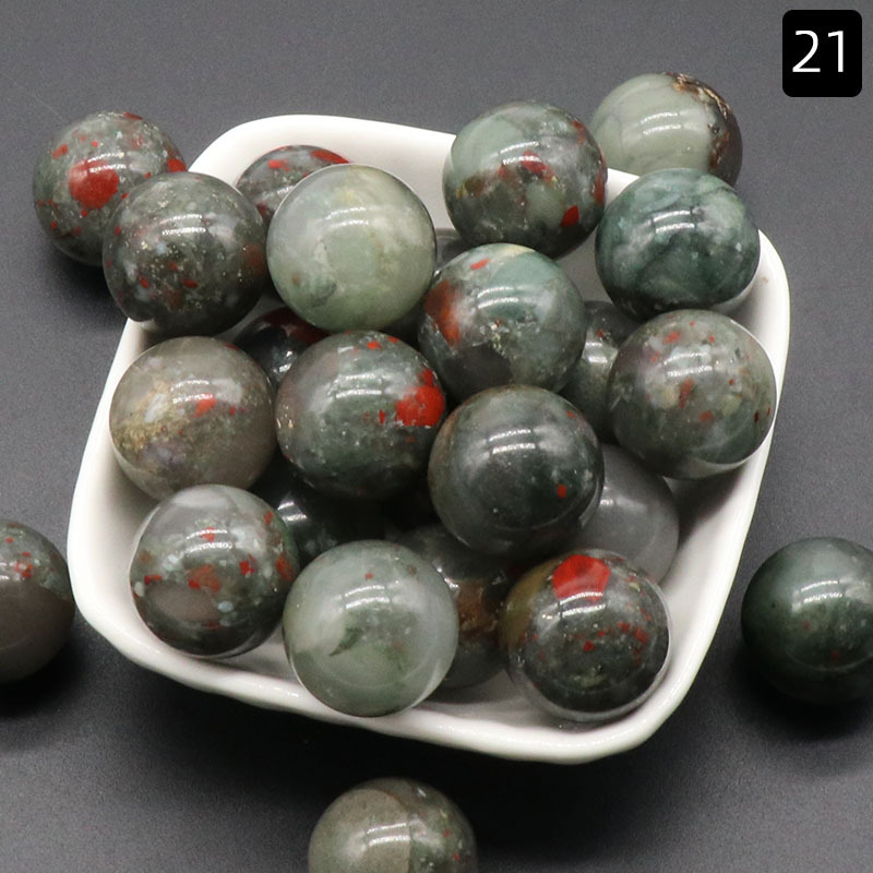 18MM Chakra Healing Gemstone Crystal Ball Set Natural Quartz Gemstones Sphere for Healing Meditation Feng Shui Home Decoration