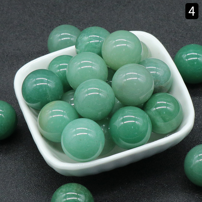 16MM Chakra Healing Gemstone Crystal Ball Set Natural Quartz Gemstones Sphere for Healing Meditation Feng Shui Home Decoration