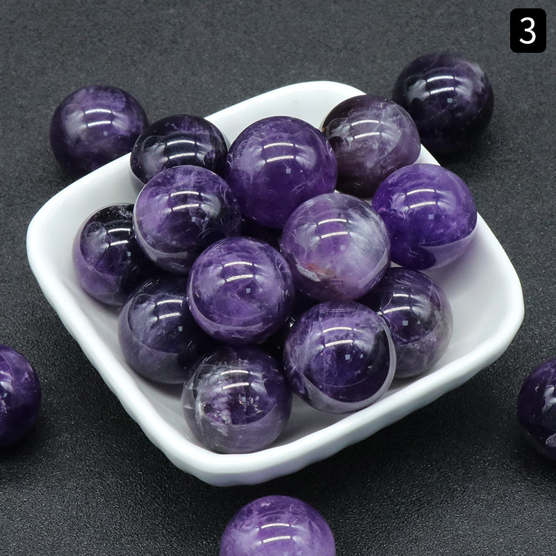 8MM Chakra Healing Gemstone Crystal Ball Set Natural Quartz Gemstones Sphere for Healing Meditation Feng Shui Home Decoration