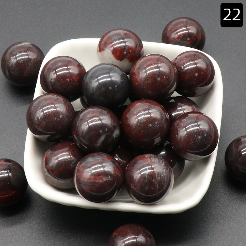 10MM Chakra Healing Gemstone Crystal Ball Set Natural Quartz Gemstones Sphere for Healing Meditation Feng Shui Home Decoration