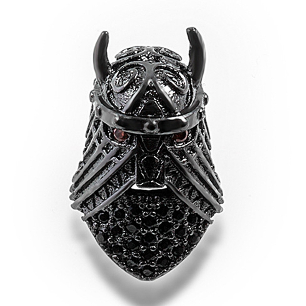 CZ Rhinestone Knight Helmet Space Beads for Jewelry DIY Bracelet Making Fashion Metal Brass Micro Pave Crystal Geometry Metal Accessories