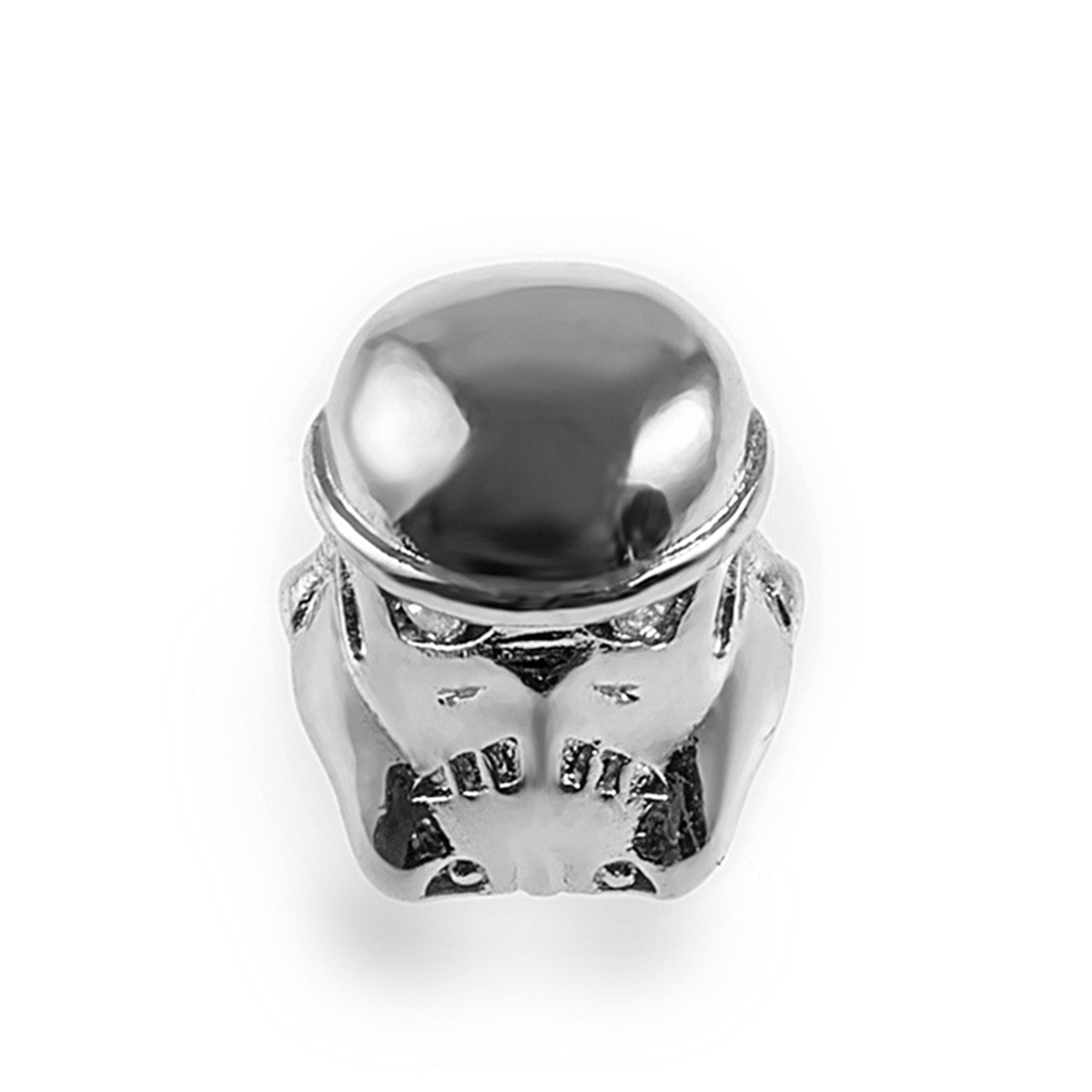 CZ Rhinestone Knight Helmet Space Beads for Jewelry DIY Bracelet Making Fashion Metal Brass Micro Pave Crystal Geometry Metal Accessories
