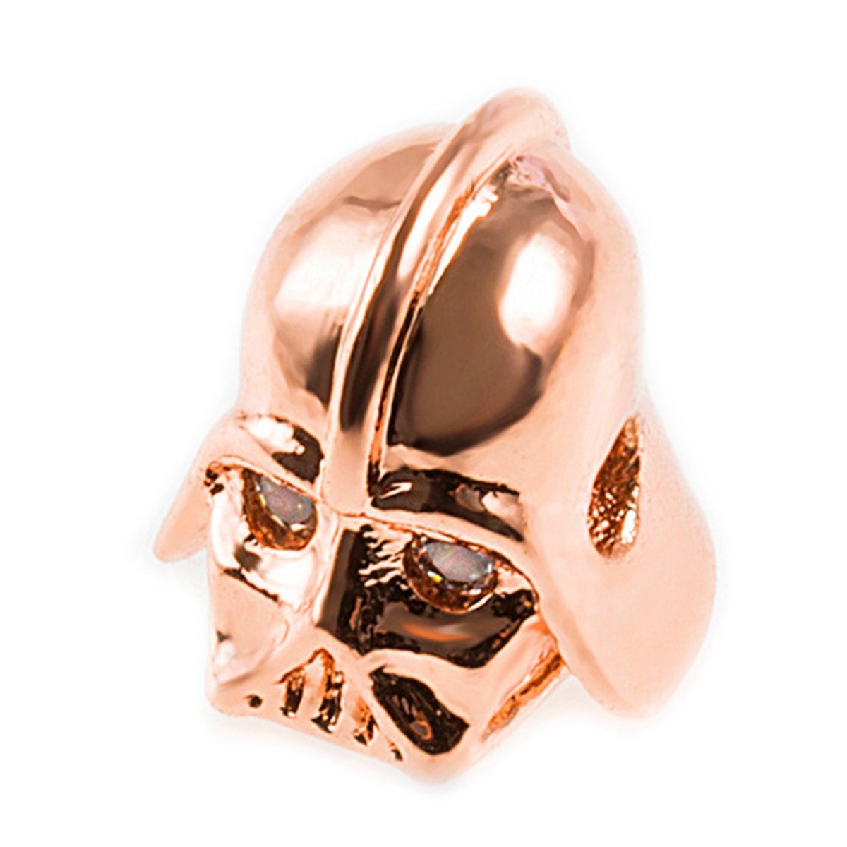 CZ Rhinestone Knight Helmet Space Beads for Jewelry DIY Bracelet Making Fashion Metal Brass Micro Pave Crystal Geometry Metal Accessories