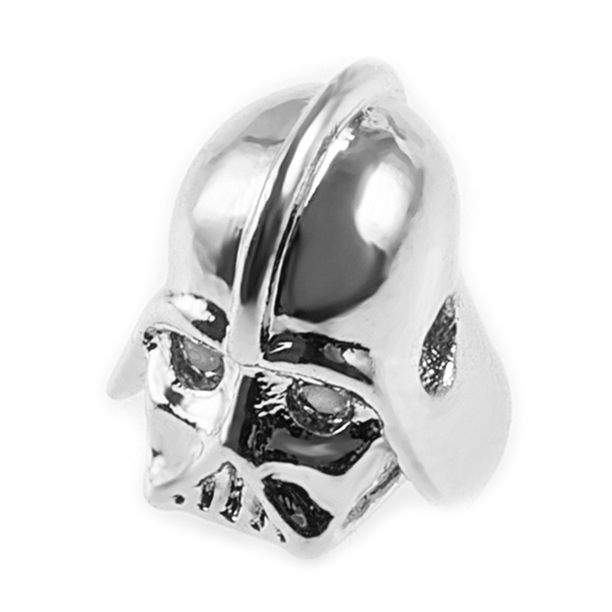 CZ Rhinestone Knight Helmet Space Beads for Jewelry DIY Bracelet Making Fashion Metal Brass Micro Pave Crystal Geometry Metal Accessories