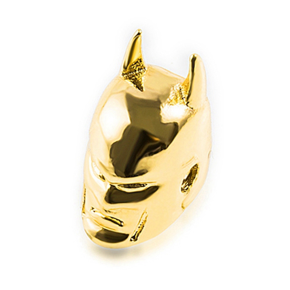 Batman Helmet Space Beads for Jewelry DIY Bracelet Making Fashion Metal Brass Micro Pave Crystal Geometry Metal Accessories