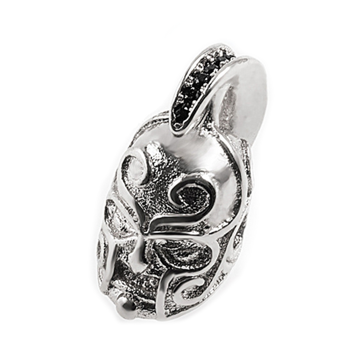 CZ Rhinestone Knight Helmet Space Beads for Jewelry DIY Bracelet Making Fashion Metal Brass Micro Pave Crystal Geometry Metal Accessories