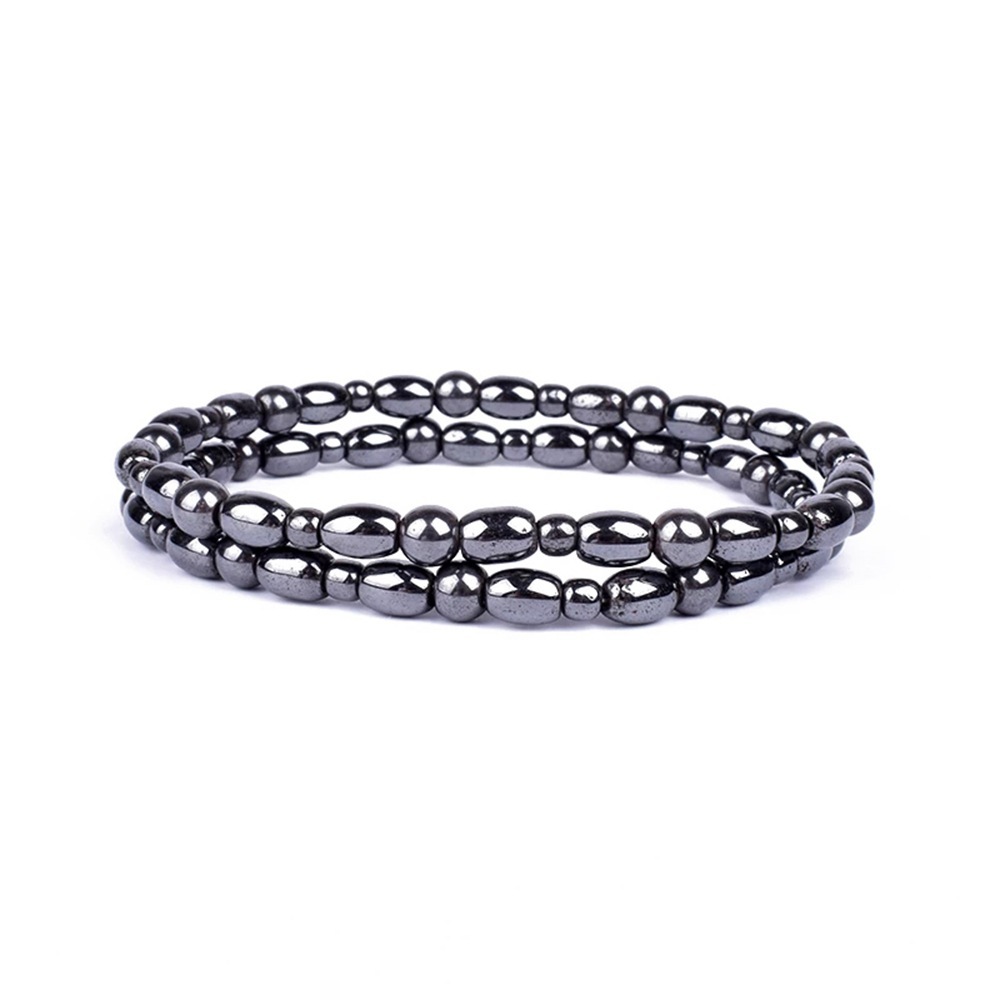 Slimming Magnetic Hematite Anklet Bracelet Energy Healing Anklets Fit Slimming Balance Root Chakra Aabsorbs Negative Energy，Relief Pain Hematite Ankle