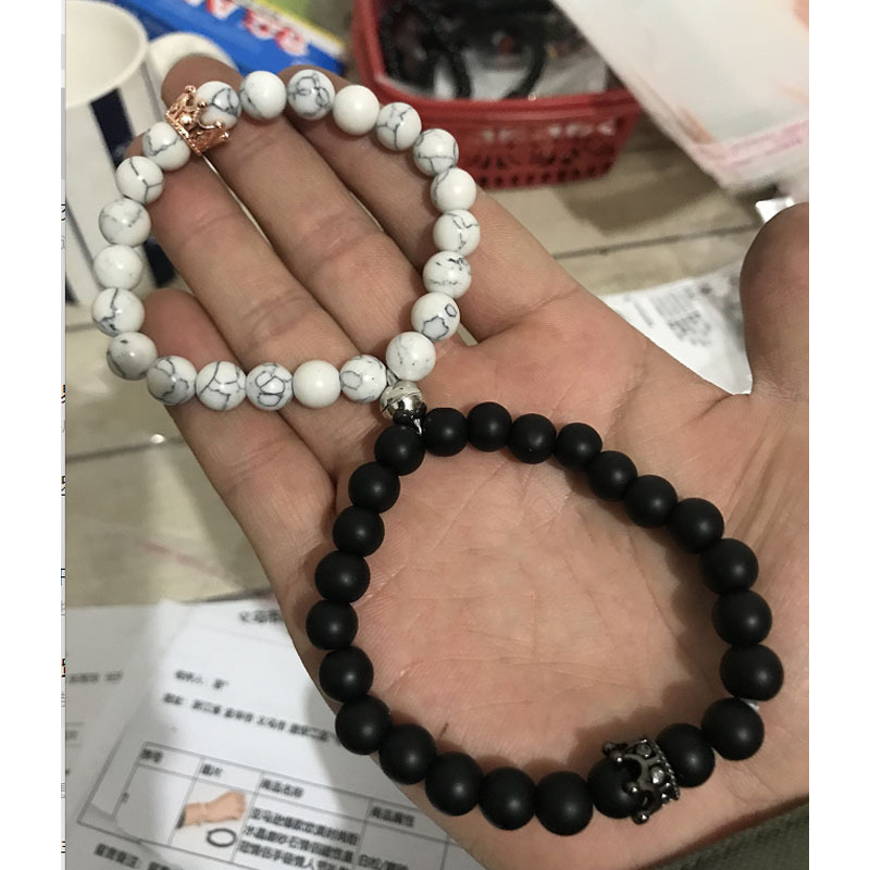 Couples Bracelets Magnetic Distance King&Queen Crown Couple Bracelets His and Her Lover Bracelet Jewelry