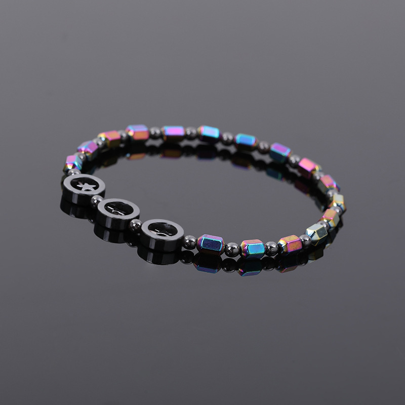 Slimming Magnetic Hematite Anklet Bracelet Energy Healing Anklets Fit Slimming Balance Root Chakra Aabsorbs Negative Energy，Relief Pain Hematite Ankle