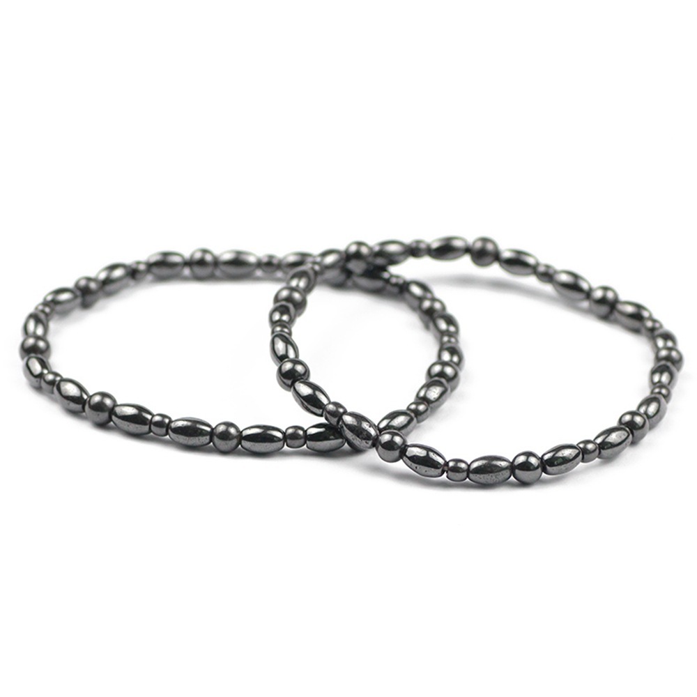 Slimming Magnetic Hematite Anklet Bracelet Energy Healing Anklets Fit Slimming Balance Root Chakra Aabsorbs Negative Energy，Relief Pain Hematite Ankle