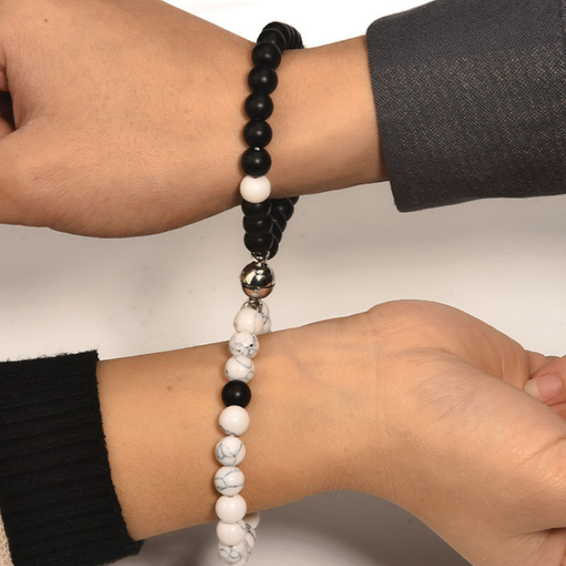 Couples Bracelets Magnetic Distance King&Queen Crown Couple Bracelets His and Her Lover Bracelet Jewelry