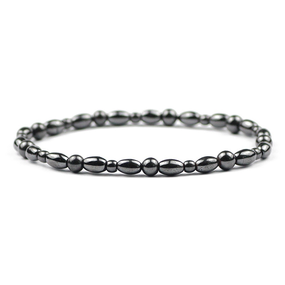 Slimming Magnetic Hematite Anklet Bracelet Energy Healing Anklets Fit Slimming Balance Root Chakra Aabsorbs Negative Energy，Relief Pain Hematite Ankle