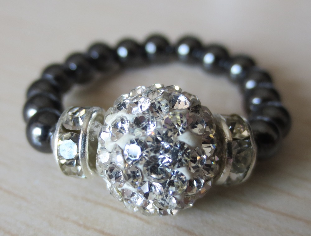 Hematite Magnetic Beads Band Rings Break with Negative Energy for Women Men to Anxiety Balance Assorted Size