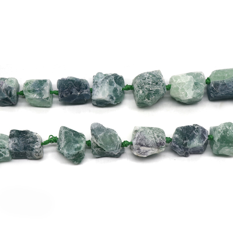 Natural Raw Gemstone Necklace with Adjustable Leather Chain tumbled Rock Crystal Choker for women Men