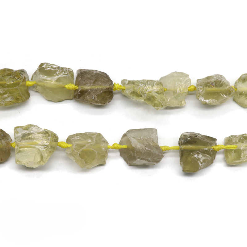 Natural Raw Crystal & Gemstone Nugget Rough Gems Stone 15 inch Chakras Healing Gemstone Loose Beads