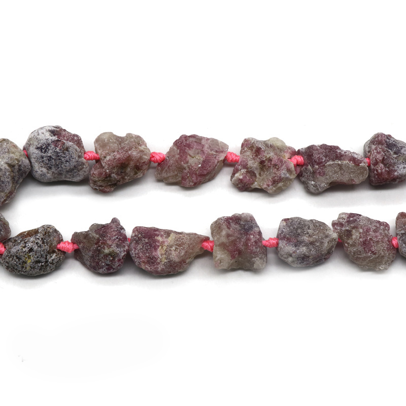 Natural Raw Gemstone Necklace with Adjustable Leather Chain tumbled Rock Crystal Choker for women Men