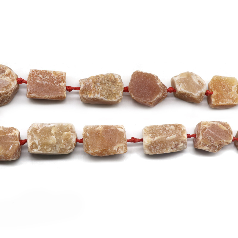 Natural Raw Gemstone Necklace with Adjustable Leather Chain tumbled Rock Crystal Choker for women Men