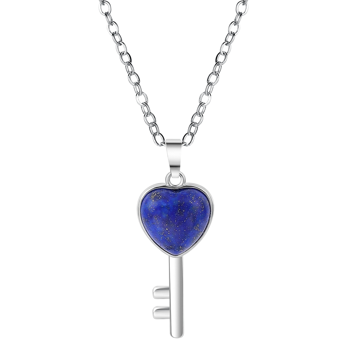 Women Gemstone Heat Key Pendant Keyrings & Keychain