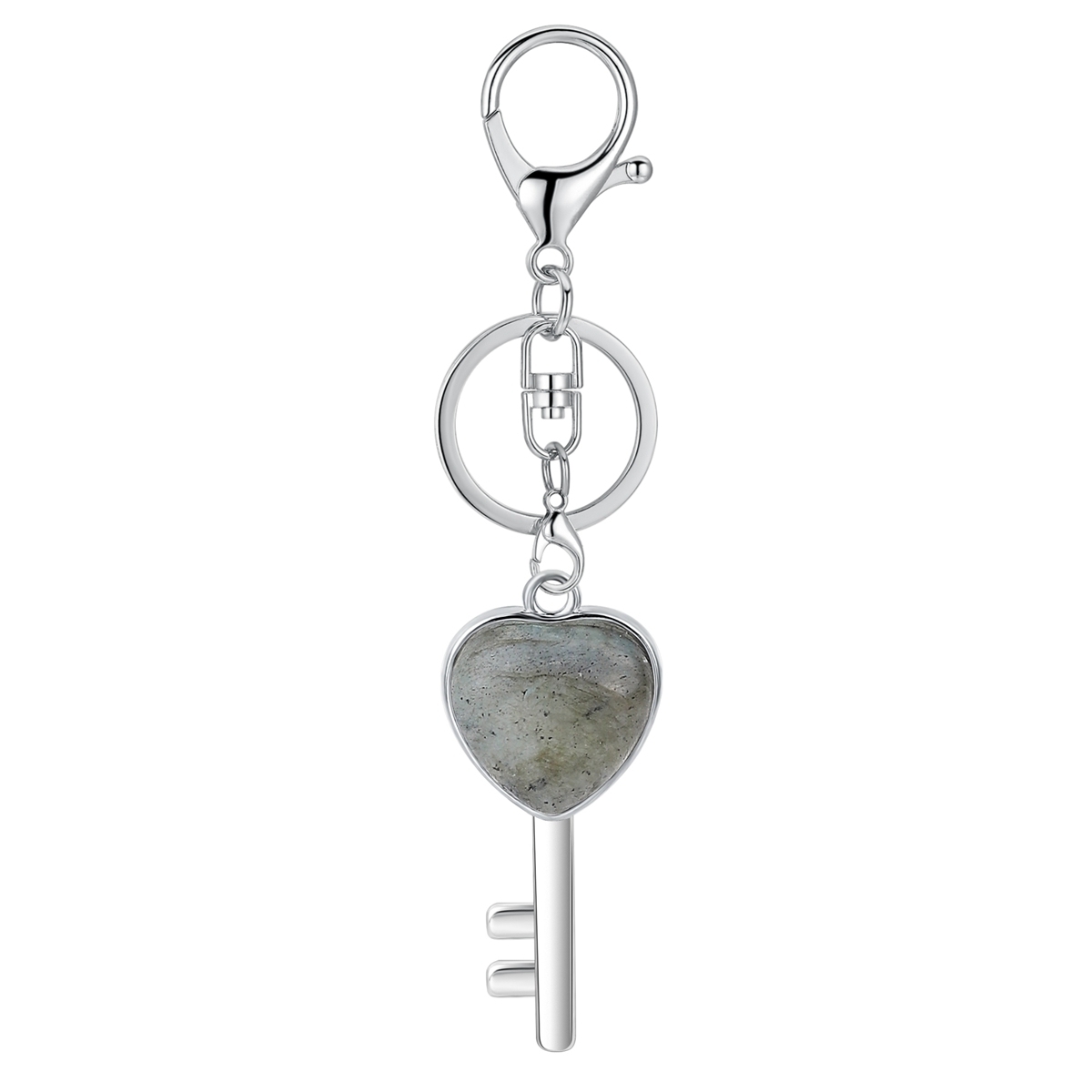 Women Gemstone Heat Key Pendant Keyrings & Keychain