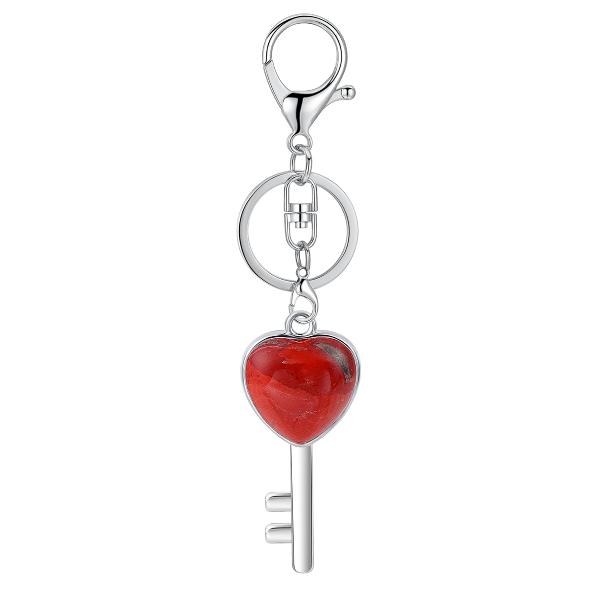 Women Gemstone Heat Key Pendant Keyrings & Keychain