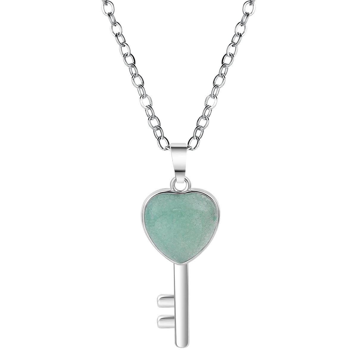 Women Gemstone Heat Key Pendant Keyrings & Keychain