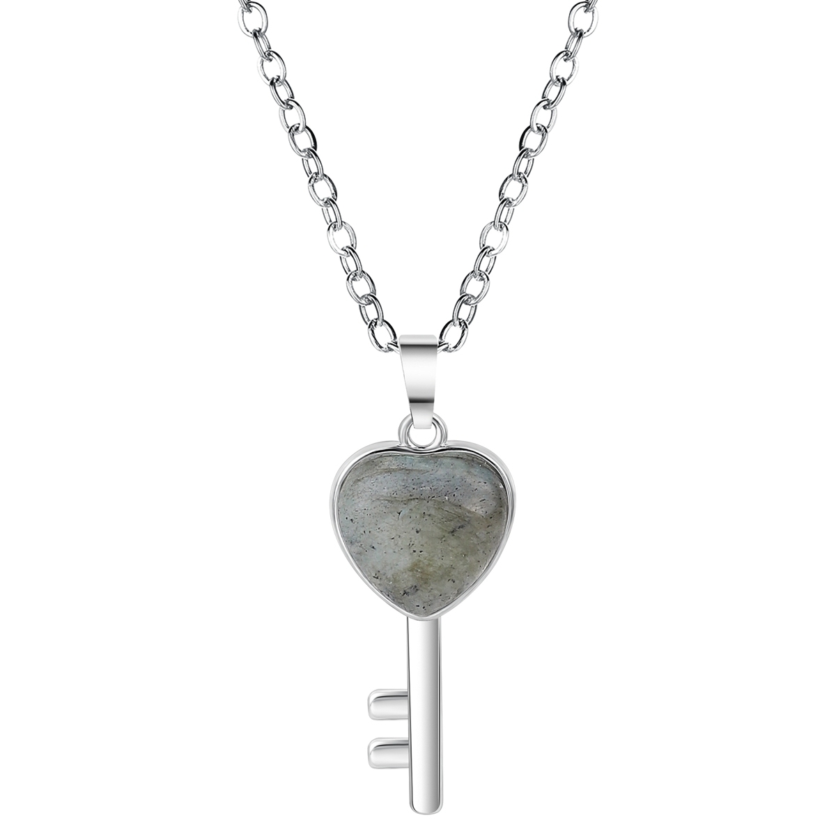 Women Gemstone Heat Key Pendant Keyrings & Keychain