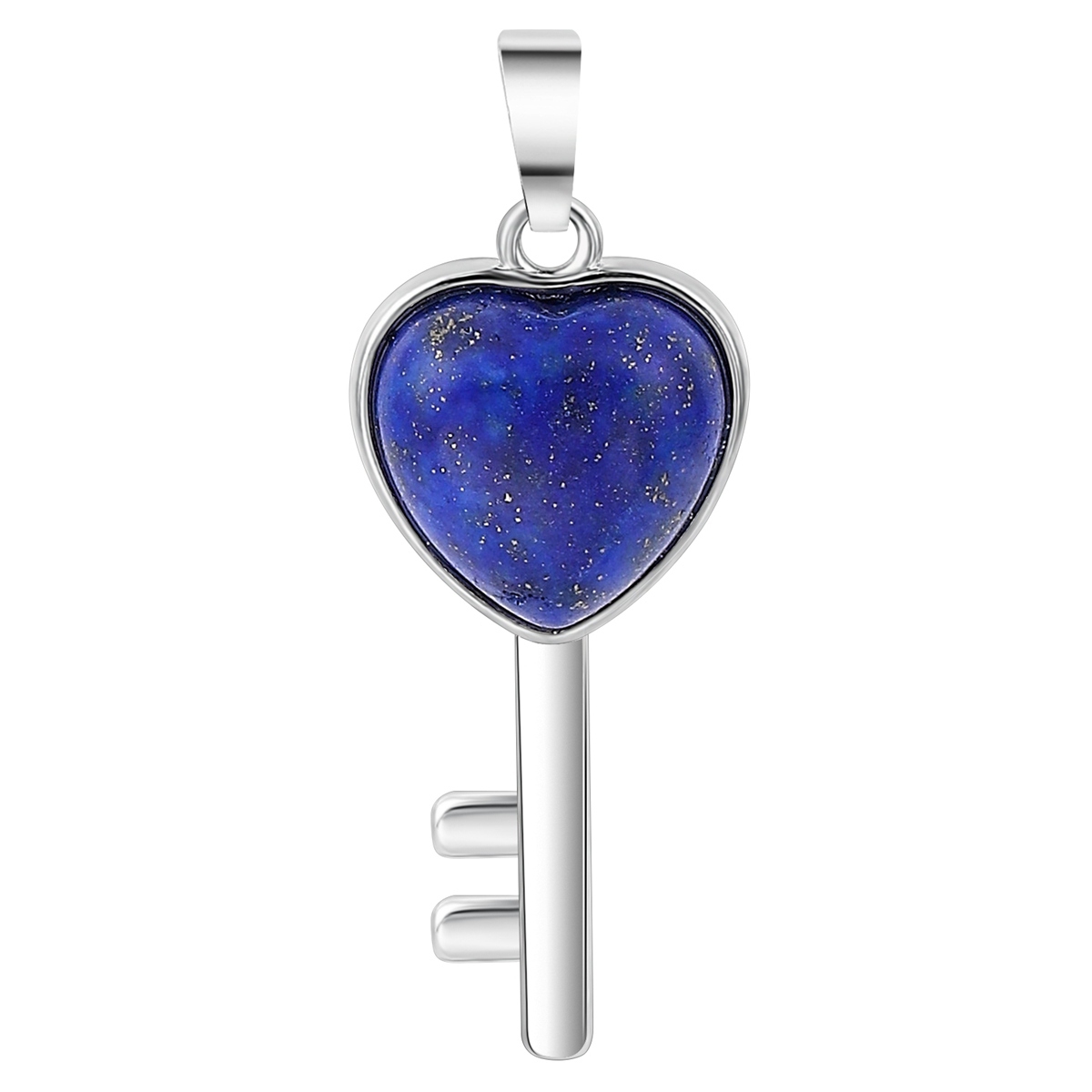 Women Gemstone Heat Key Pendant Keyrings & Keychain