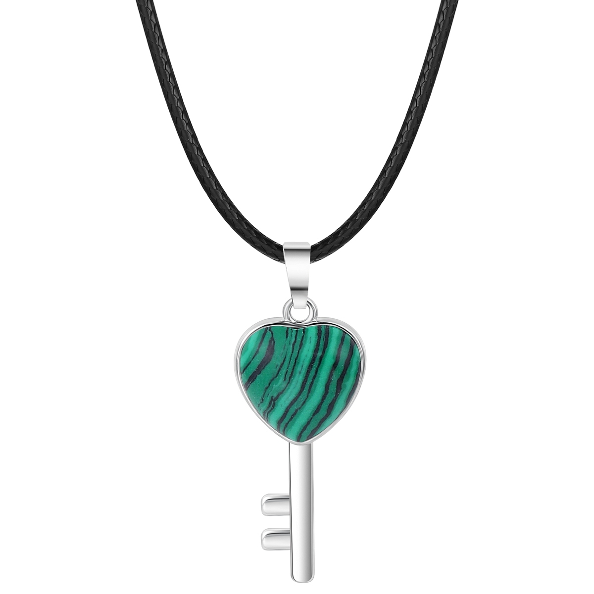 Women Gemstone Heat Key Pendant Keyrings & Keychain