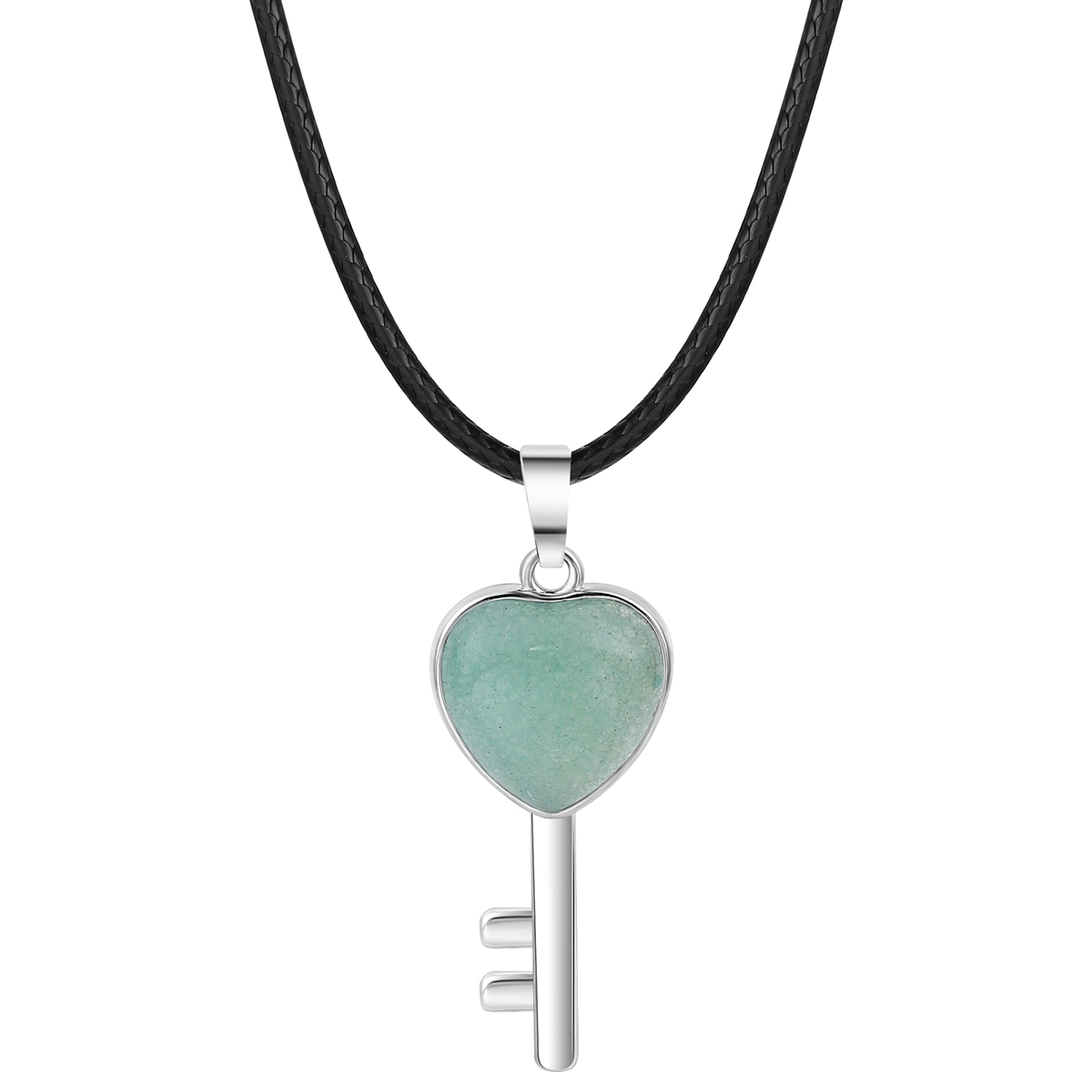 Women Gemstone Heat Key Pendant Keyrings & Keychain